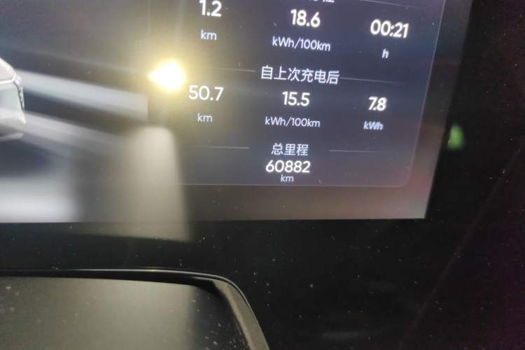 Used HiPhi Y 2023 560 km Pioneer Edition Odometer Close Up