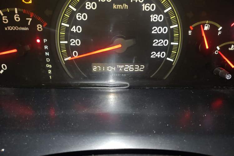 Used Honda Accord 2004 2.4L Odometer Close Up