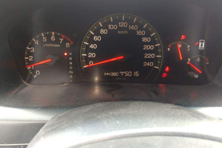 Used Honda Accord 2004 2.0L Odometer Close Up