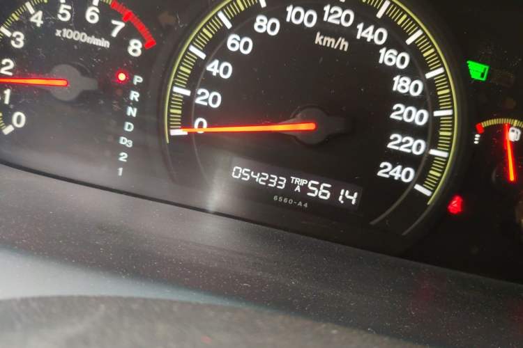 Used Honda Accord 2004 2.4L Odometer Close Up