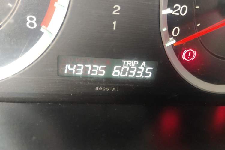 Used Honda Accord 2008 2.0L EX Odometer Close Up