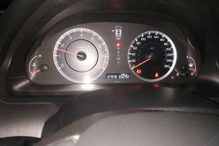 Used Honda Accord 2008 2.4L EX Odometer Close Up