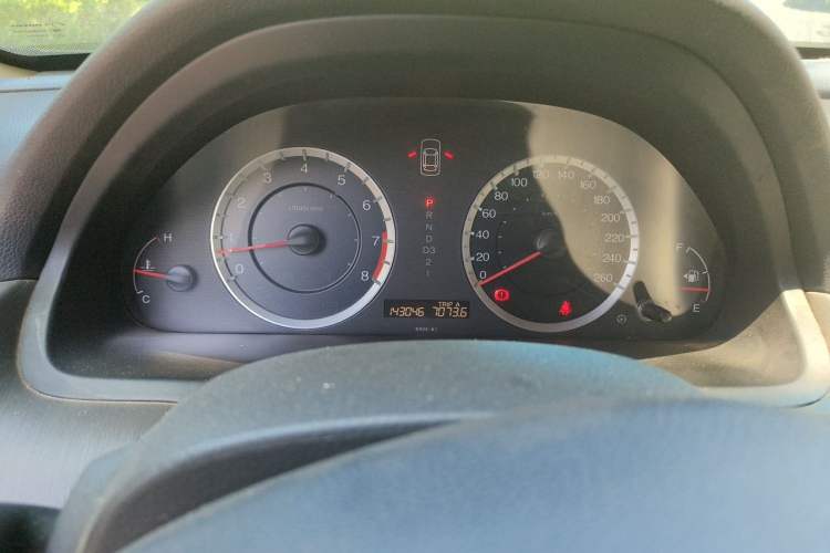 Used Honda Accord 2008 2.0L EX Odometer Close Up