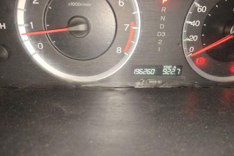 Used Honda Accord 2008 2.0L EX Navi Odometer Close Up