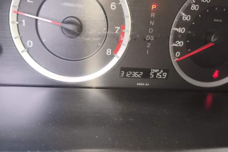 Used Honda Accord 2008 2.4L EX Navi Odometer Close Up
