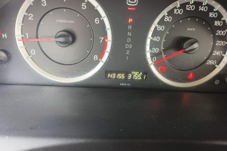 Used Honda Accord 2008 2.4L EXL Navi Odometer Close Up