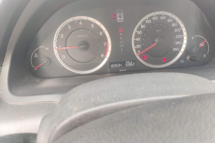 Used Honda Accord 2008 2.0L EX Odometer Close Up