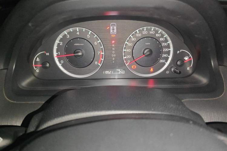 Used Honda Accord 2008 2.0L EX Odometer Close Up