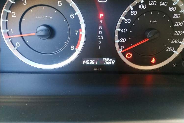 Used Honda Accord 2008 2.0L EX Navi Odometer Close Up