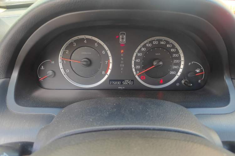 Used Honda Accord 2008 2.0L EX Odometer Close Up