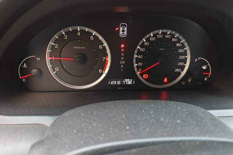 Used Honda Accord 2008 2.4L EX Odometer Close Up