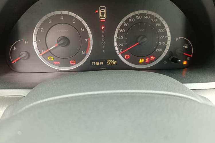 Used Honda Accord 2009 2.4L LX Odometer Close Up