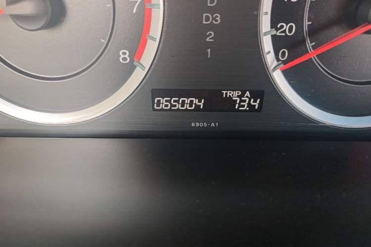Used Honda Accord 2010 2.4L Millionth Anniversary Edition Odometer Close Up