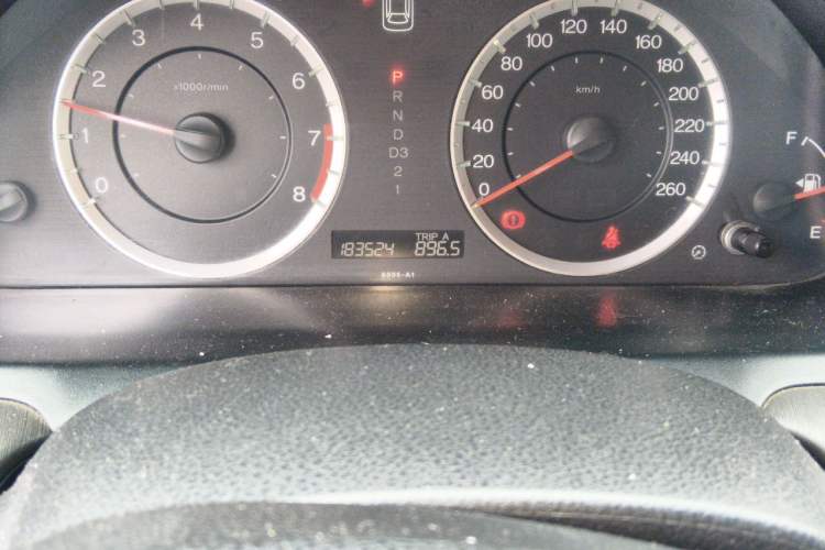Used Honda Accord 2010 2.4L Millionth Anniversary Edition Odometer Close Up