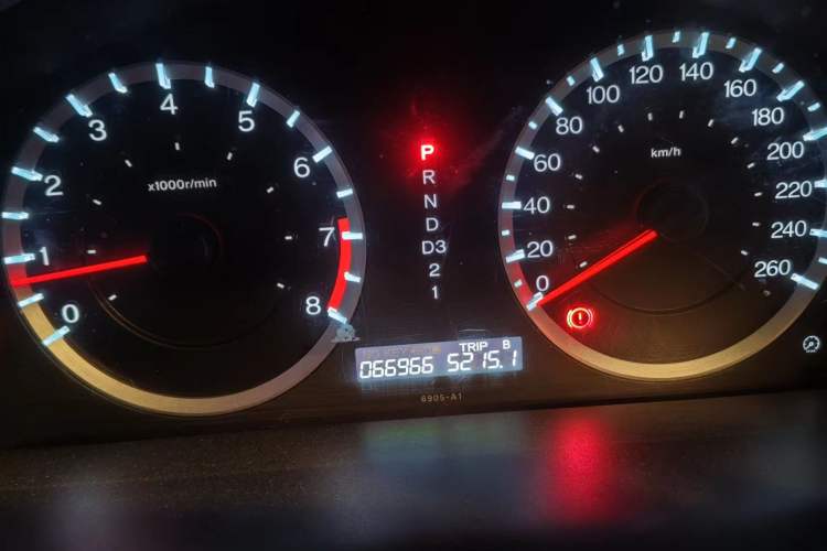 Used Honda Accord 2010 2.4L Millionth Anniversary Edition Odometer Close Up