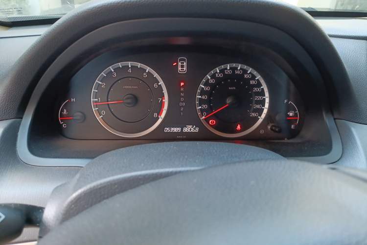Used Honda Accord 2010 2.0L EX Odometer Close Up