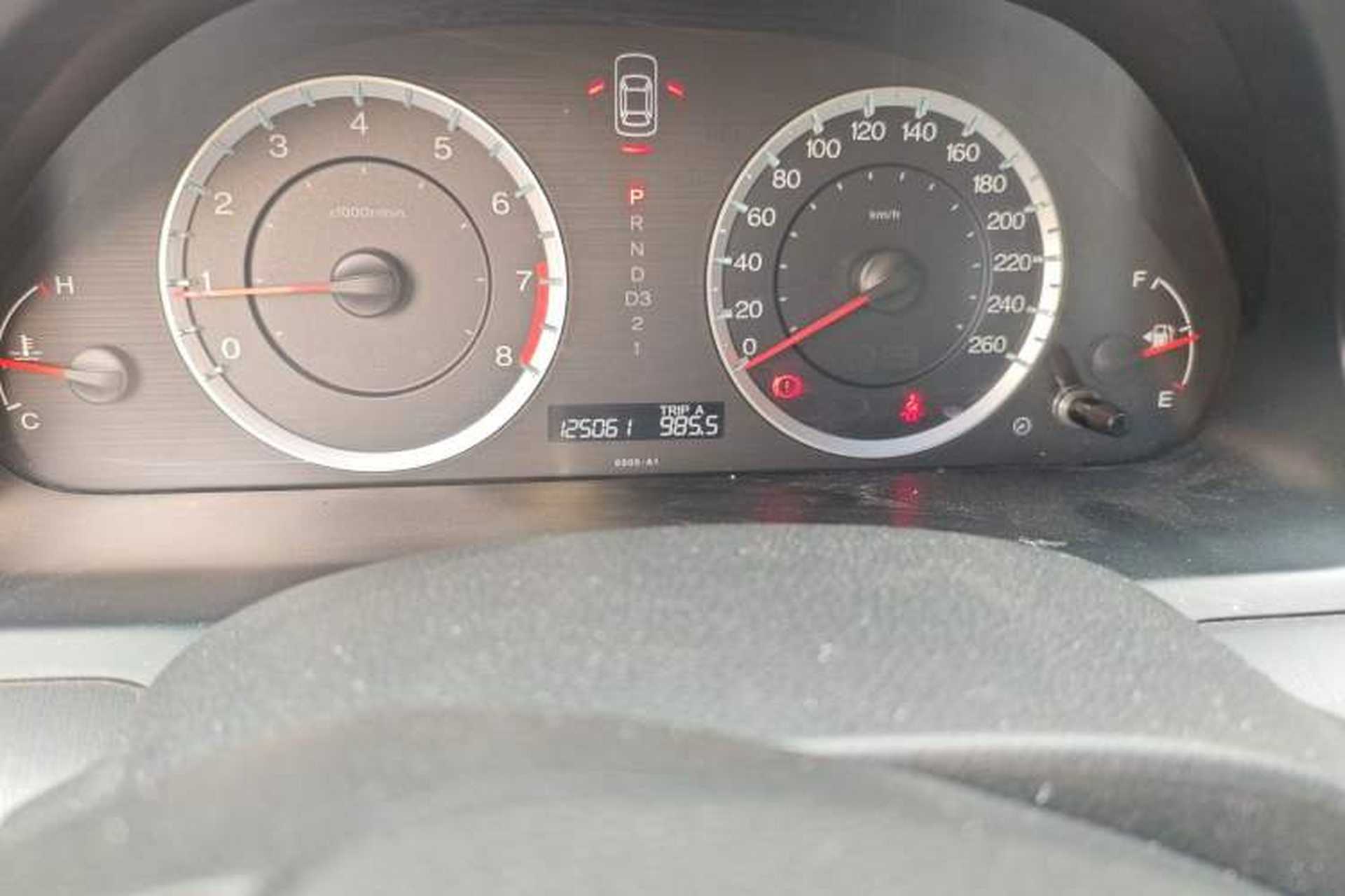 Used Honda Accord 2010 2.4L Millionth Anniversary Edition Odometer Close Up