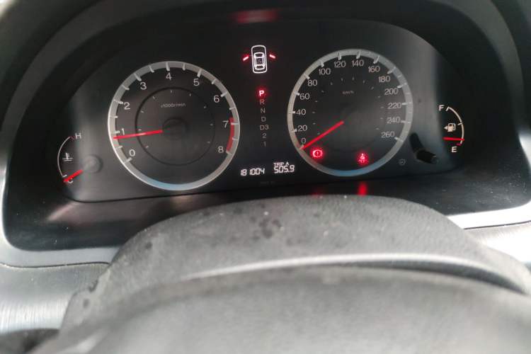 Used Honda Accord 2010 2.0L EX Odometer Close Up