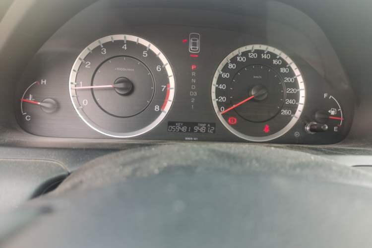 Used Honda Accord 2010 2.4L Millionth Anniversary Edition Odometer Close Up