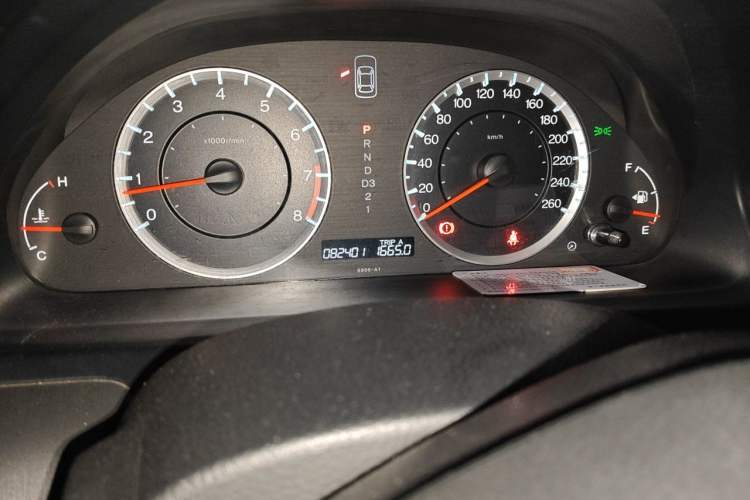 Used Honda Accord 2010 2.0L EX Odometer Close Up