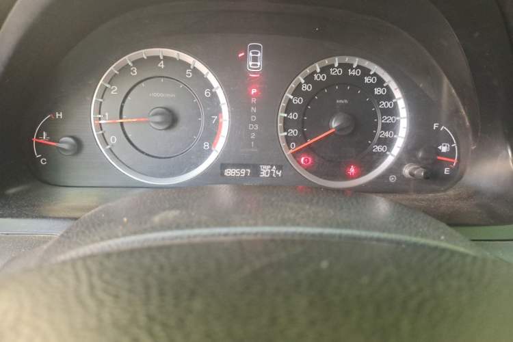 Used Honda Accord 2011 2.4L LX Odometer Close Up