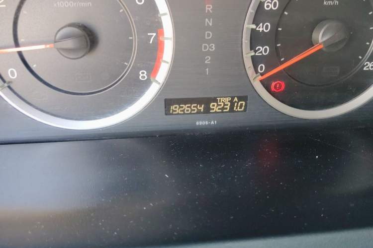 Used Honda Accord 2011 2.4L LX Odometer Close Up