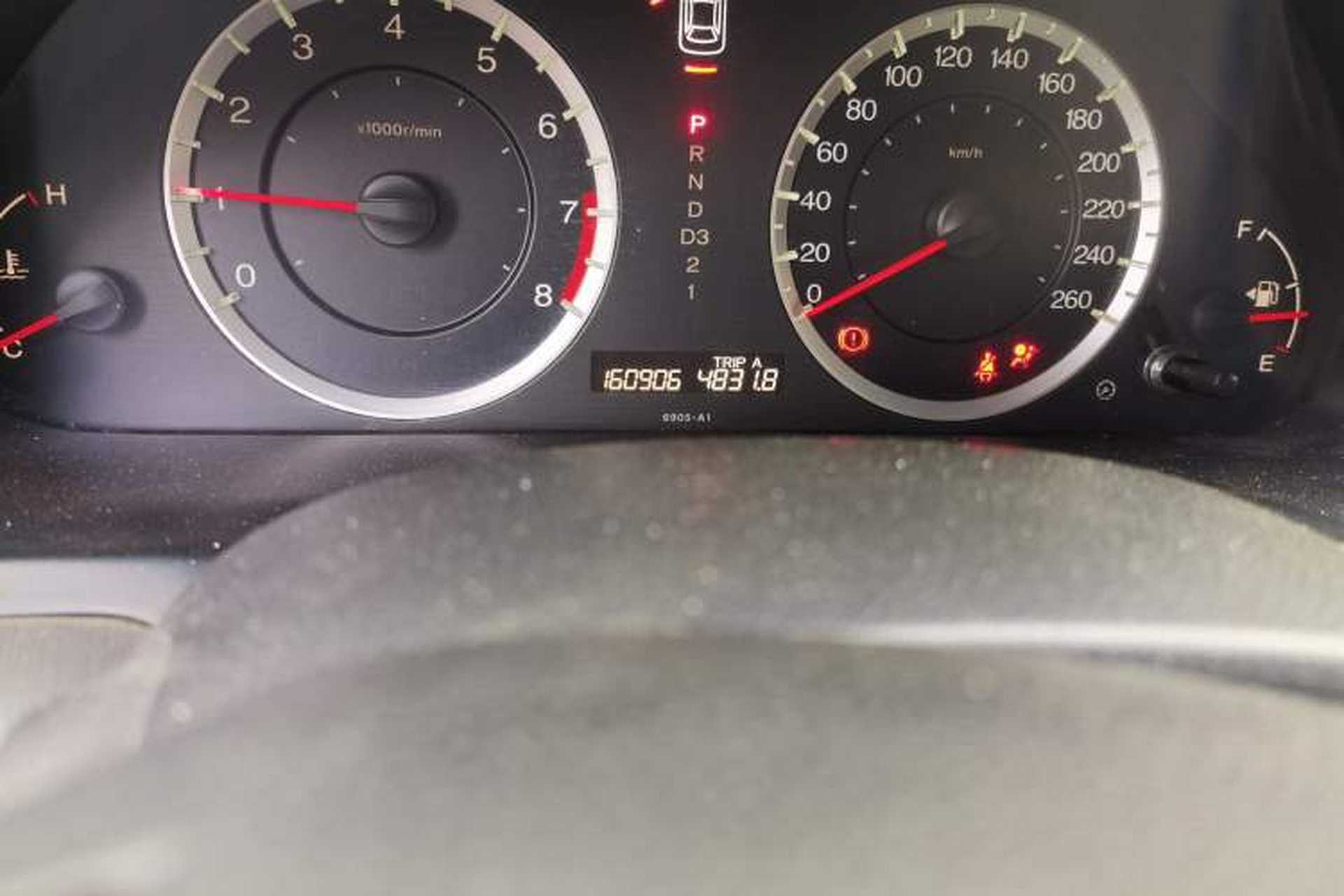 Used Honda Accord 2011 2.0L EX Odometer Close Up