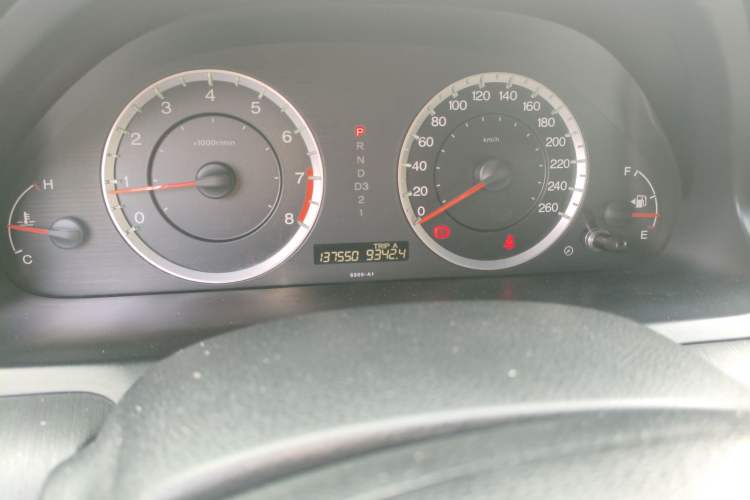 Used Honda Accord 2011 2.4L EX Odometer Close Up