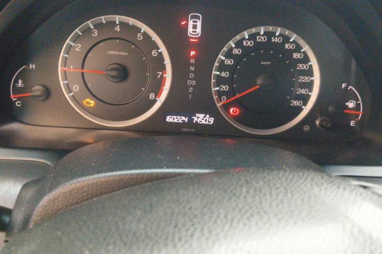Used Honda Accord 2011 2.4L LX Odometer Close Up