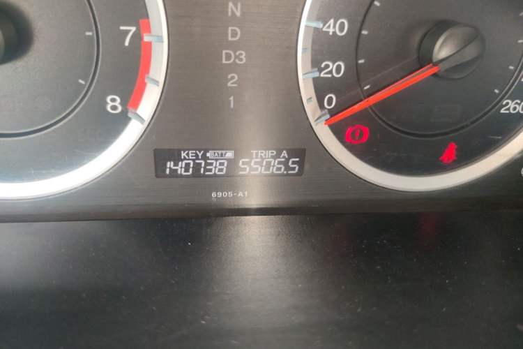 Used Honda Accord 2011 2.4L EX Odometer Close Up
