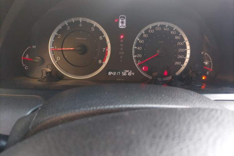 Used Honda Accord 2011 2.4L EX Odometer Close Up