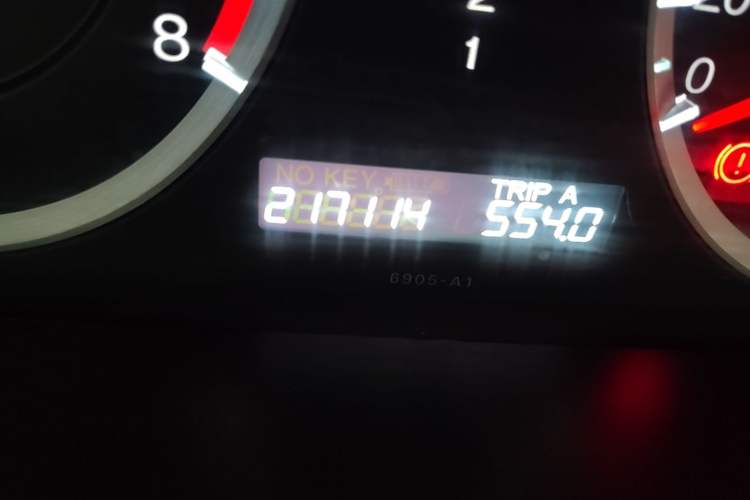 Used Honda Accord 2011 2.0L EX Odometer Close Up