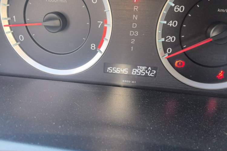 Used Honda Accord 2012 2.0L SE Odometer Close Up