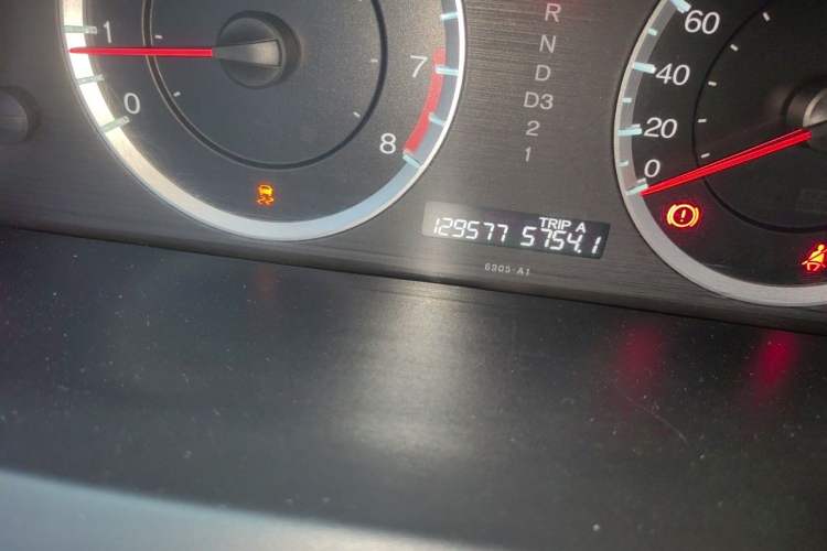 Used Honda Accord 2012 2.4L SE Odometer Close Up