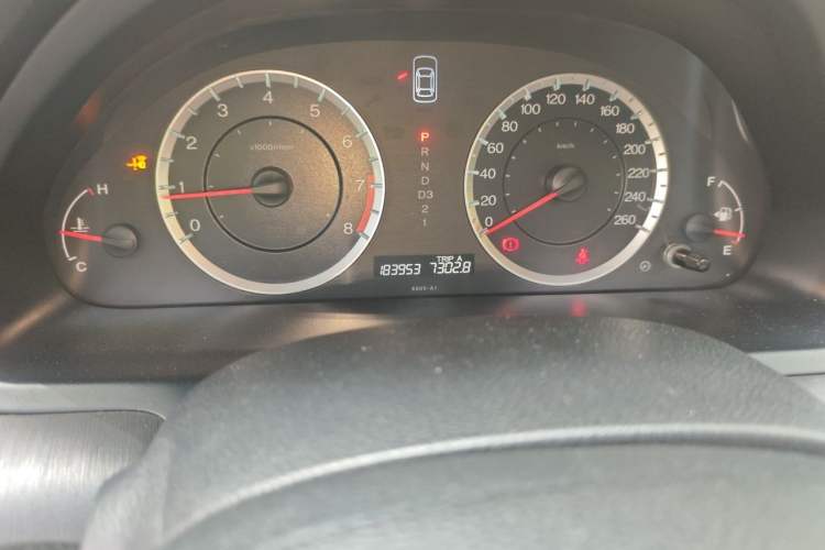 Used Honda Accord 2012 2.4L SE Odometer Close Up
