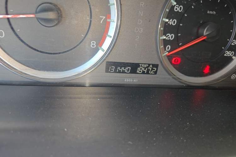 Used Honda Accord 2012 2.0L SE Odometer Close Up