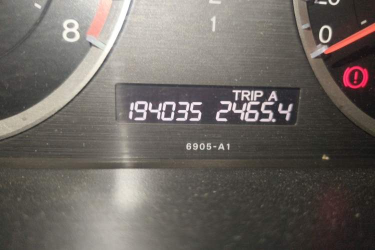 Used Honda Accord 2012 2.0L SE Odometer Close Up