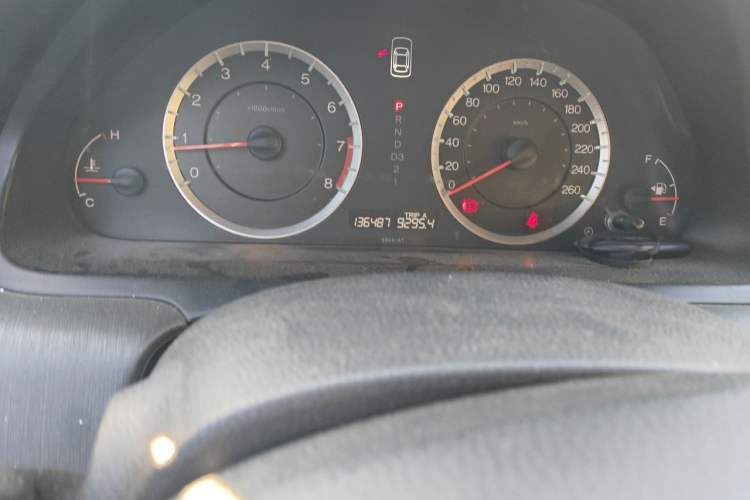 Used Honda Accord 2012 2.0L SE Odometer Close Up