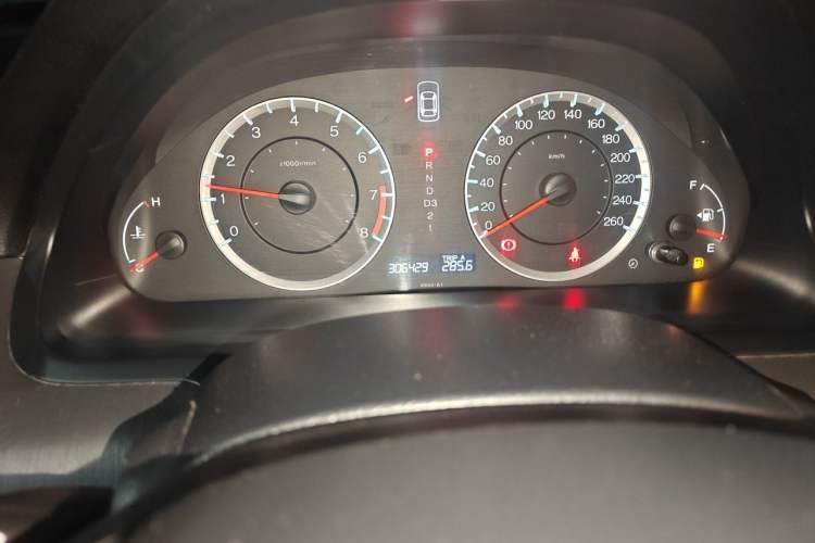 Used Honda Accord 2012 2.0L SE Odometer Close Up