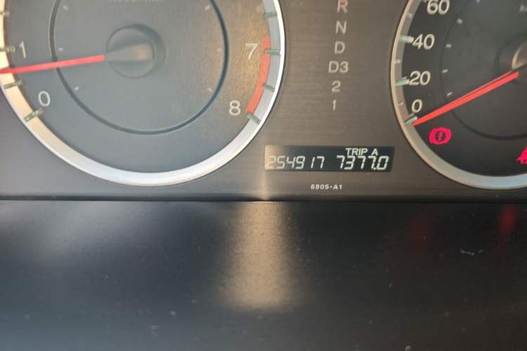 Used Honda Accord 2012 2.0L SE Odometer Close Up