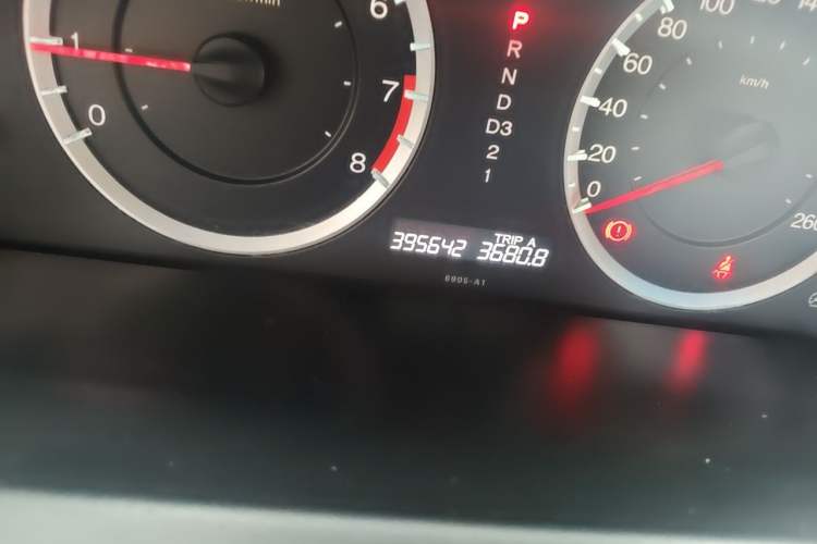 Used Honda Accord 2012 2.4L SE Odometer Close Up