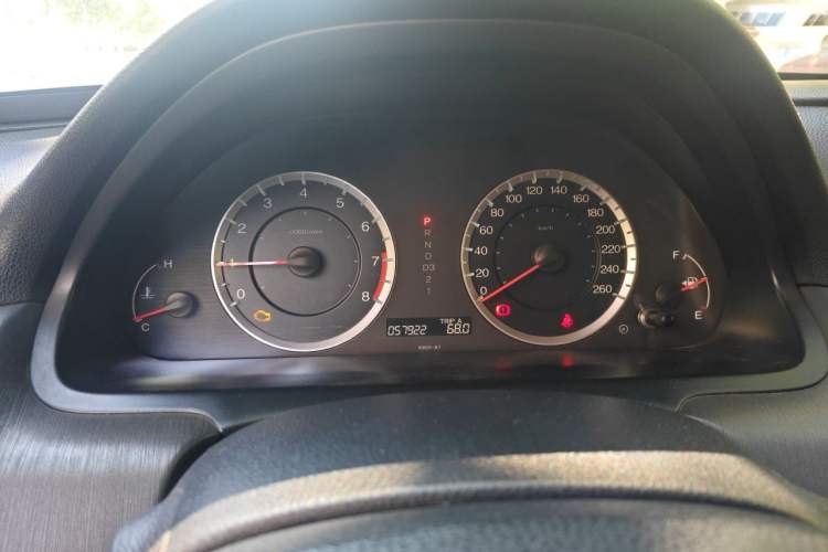 Used Honda Accord 2012 2.4L SE Odometer Close Up