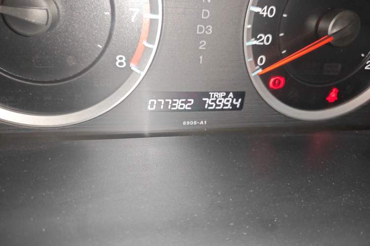 Used Honda Accord 2012 2.4L SE Odometer Close Up