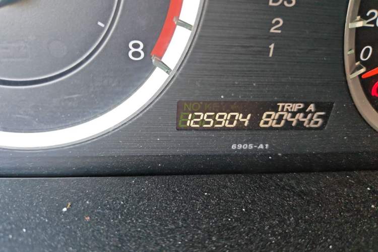 Used Honda Accord 2012 2.0L SE Odometer Close Up