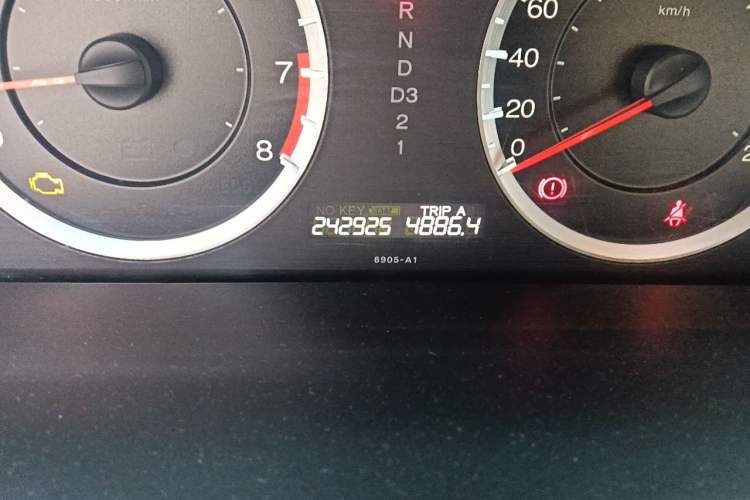 Used Honda Accord 2012 2.4L SE Odometer Close Up