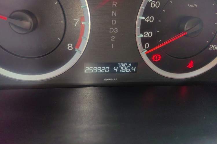 Used Honda Accord 2012 2.4L SE Odometer Close Up