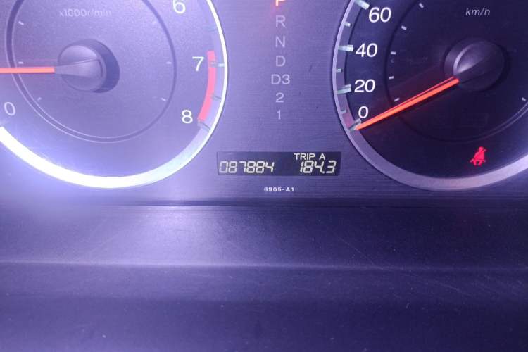 Used Honda Accord 2012 2.4L SE Odometer Close Up