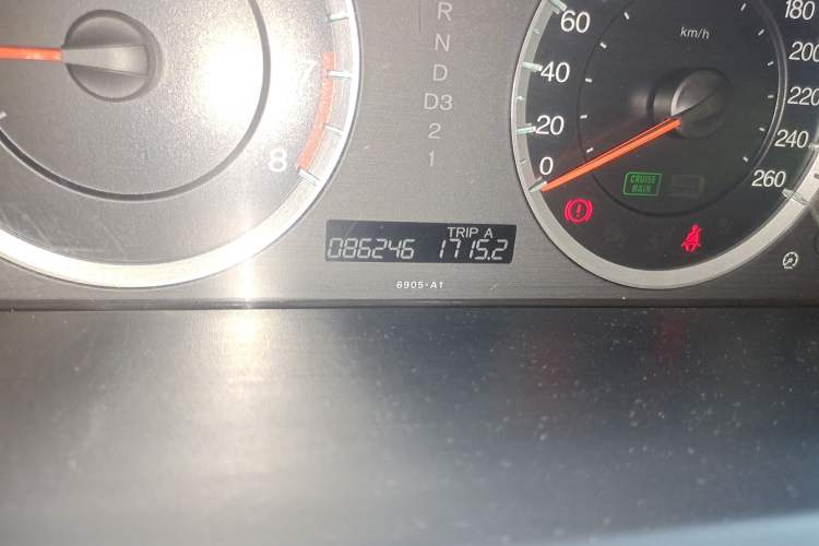 Used Honda Accord 2012 2.4L SE Odometer Close Up