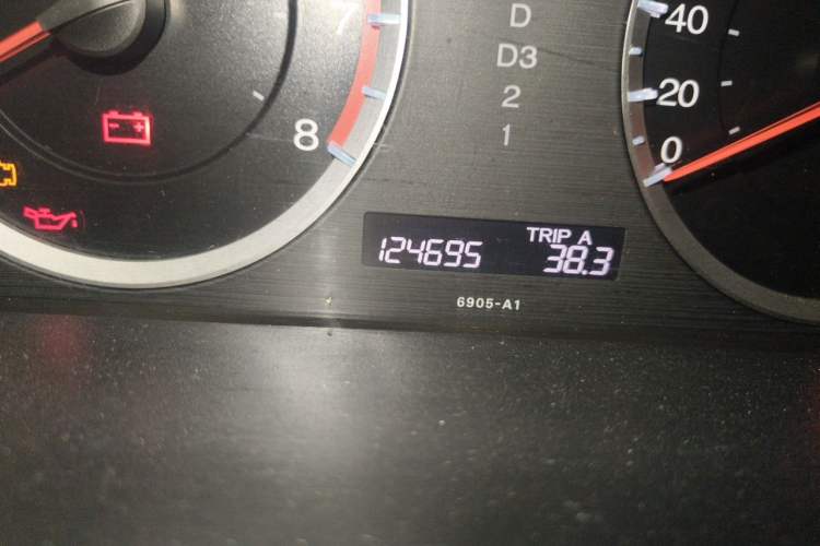 Used Honda Accord 2012 2.0L SE Odometer Close Up