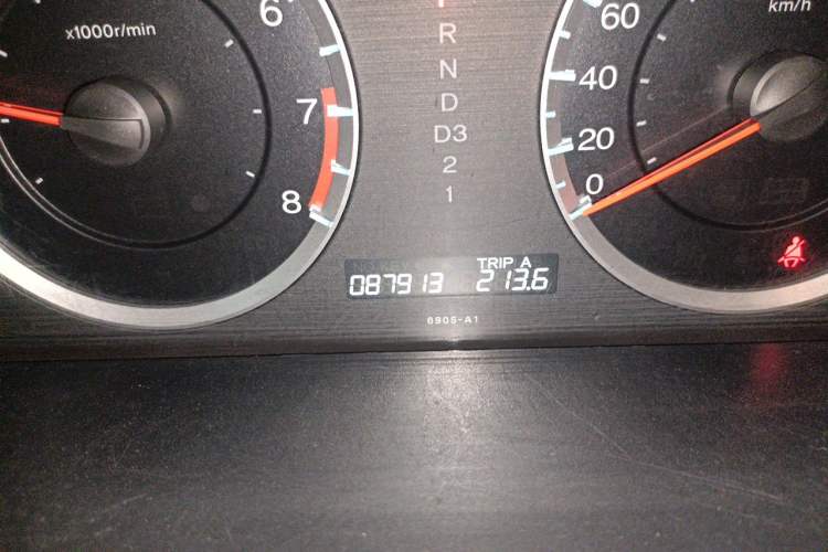 Used Honda Accord 2012 2.4L SE Odometer Close Up